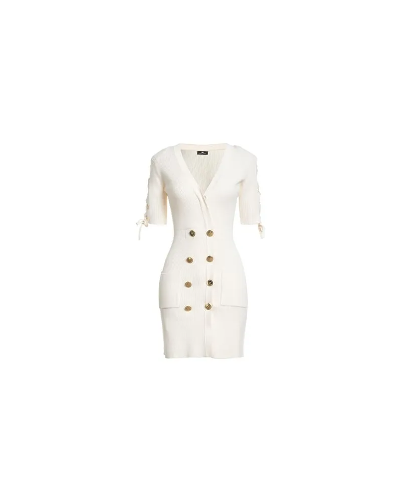 Elisabetta Franchi KLEIDER - Mini-Kleiderauf YOOX.COM Elfenbein