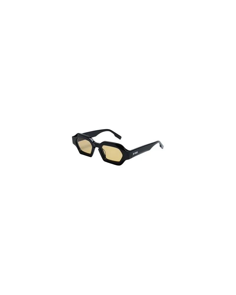 McQ MQ0323S-001 Sunglass UNISEX ACETATE  - BRILLEN - Sonnenbrillenauf YOOX.COM Schwarz