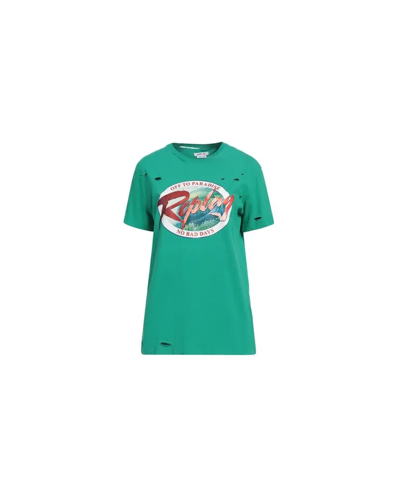 Replay TOPS - T-shirtsauf YOOX.COM Grün