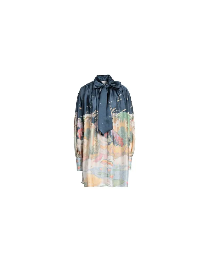 Zimmermann KLEIDER - Mini-Kleiderauf YOOX.COM Taubenblau