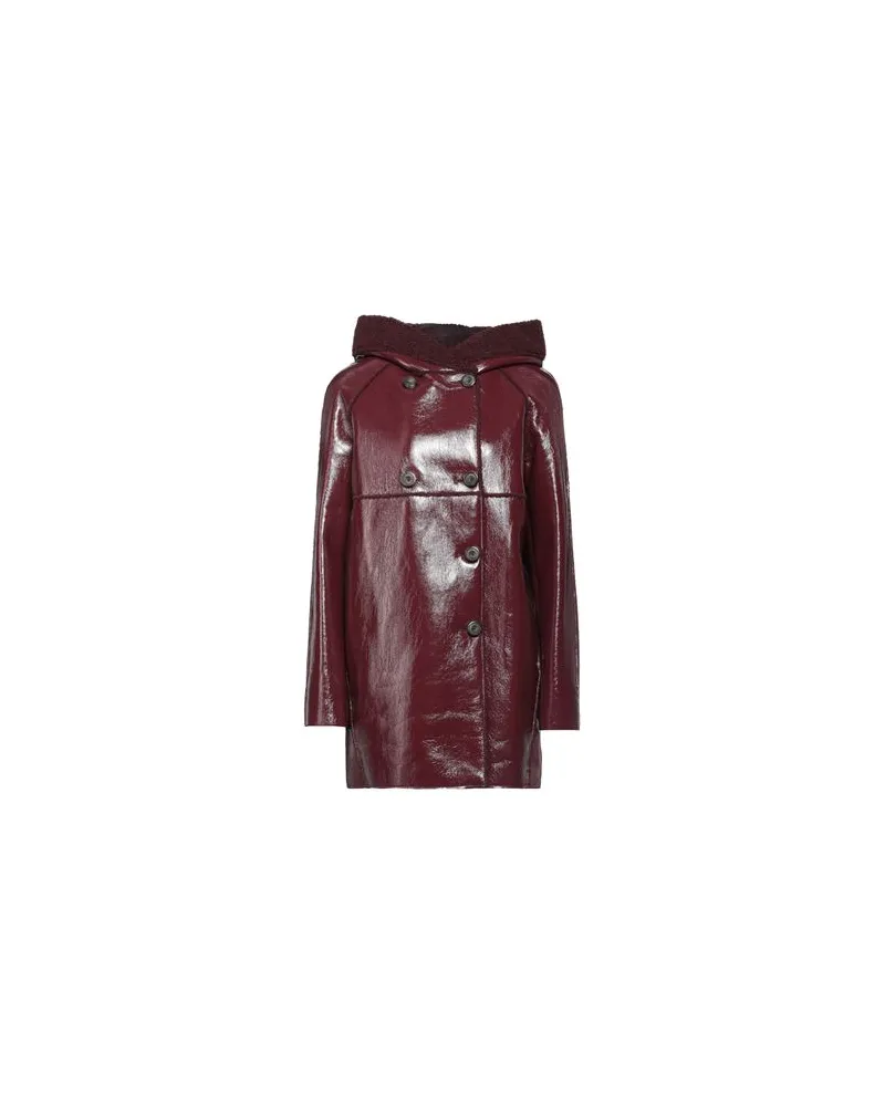 Pinko JACKEN & MÄNTEL - Mäntelauf YOOX.COM Bordeaux