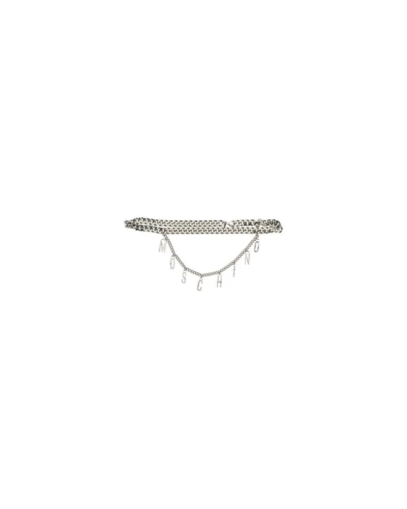 Moschino COUTURE - Kleinlederwaren - Gürtelauf YOOX.COM Silber