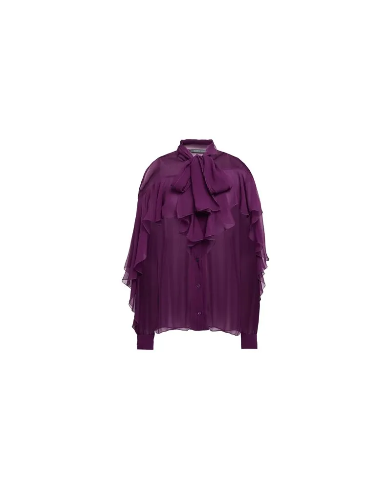Alberta Ferretti TOPS - Hemdenauf YOOX.COM Pflaume