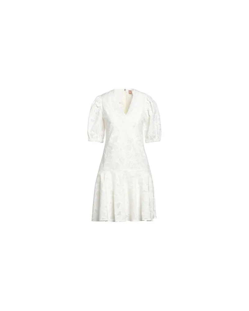 HUGO BOSS KLEIDER - Mini-Kleiderauf YOOX.COM Weiß