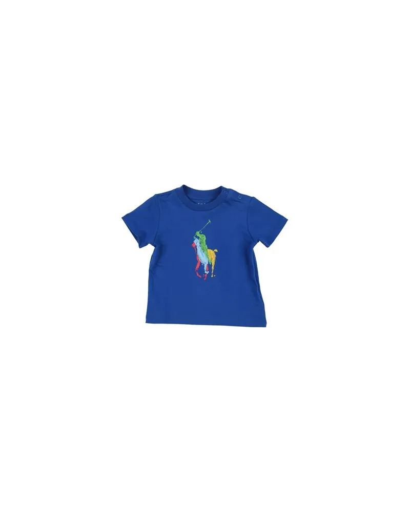 Ralph Lauren Big Pony Cotton Jersey Tee  - TOPS - T-shirtsauf YOOX.COM Blau