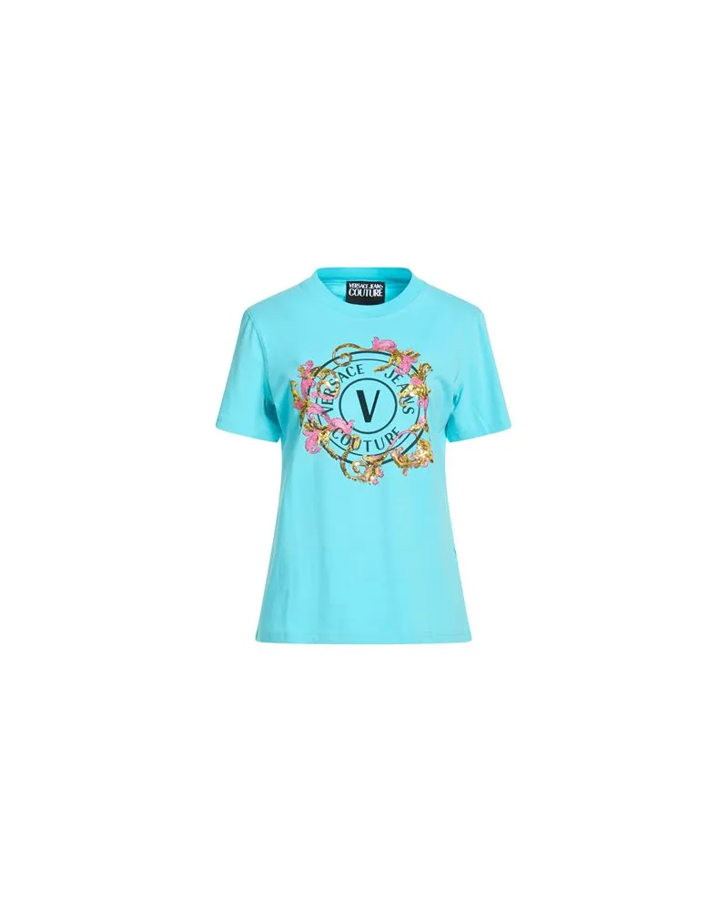 Versace Jeans TOPS - T-shirtsauf YOOX.COM Tūrkis