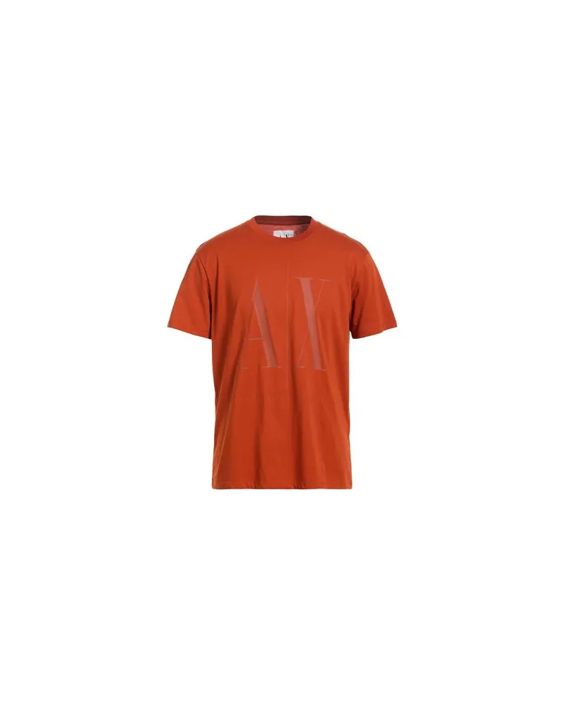 Armani Exchange TOPS - T-shirtsauf YOOX.COM Rostrot