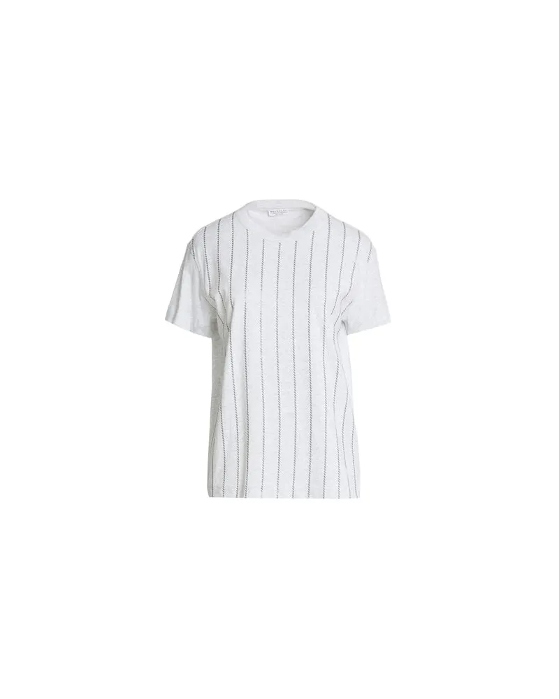 Brunello Cucinelli TOPS - T-shirtsauf YOOX.COM Hellgrau