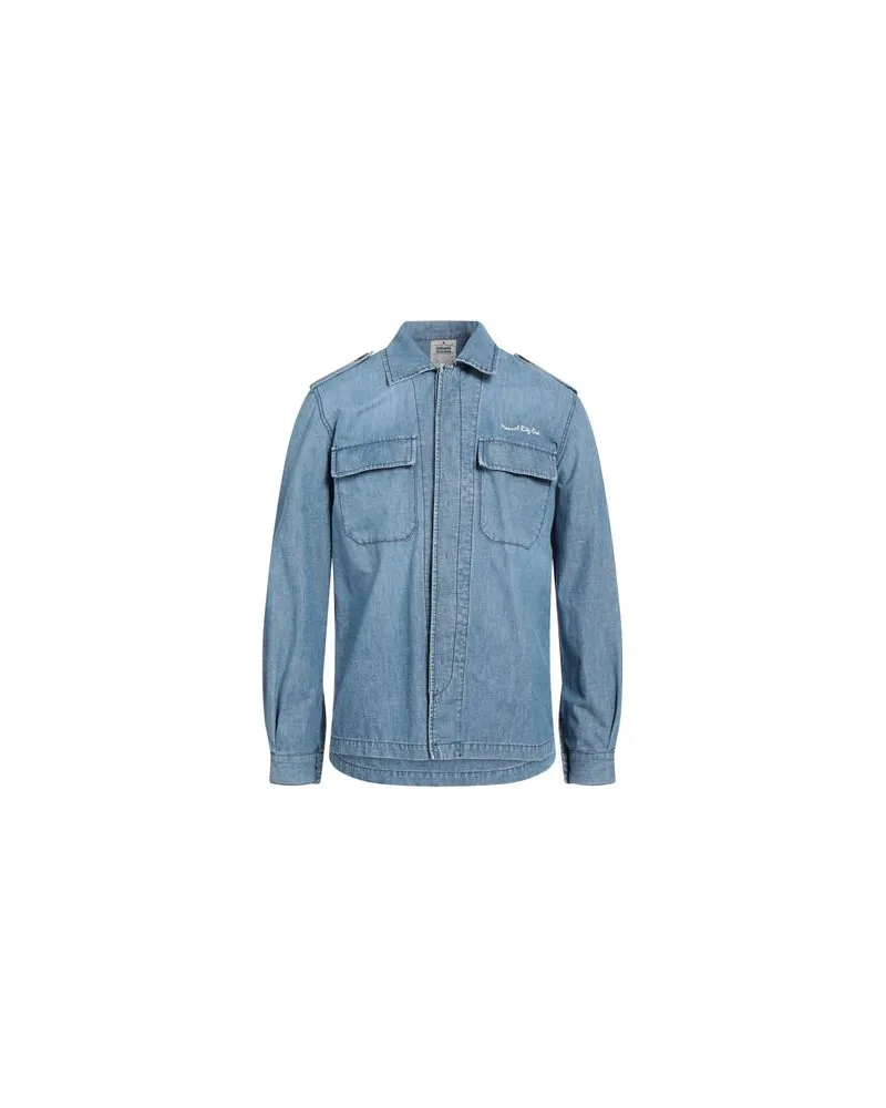 Manuel Ritz TOPS - Jeanshemdenauf YOOX.COM Blau