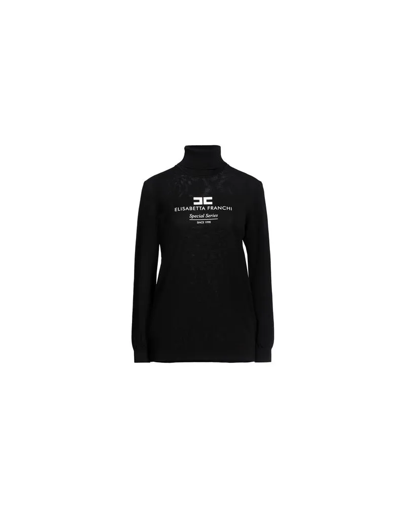 Elisabetta Franchi STRICKWAREN - Rollkragenpulloverauf YOOX.COM Schwarz