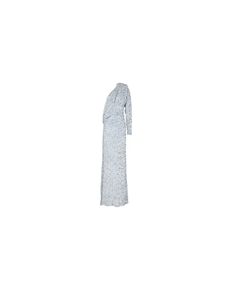 Elisabetta Franchi KLEIDER - Maxi-Kleiderauf YOOX.COM Silber