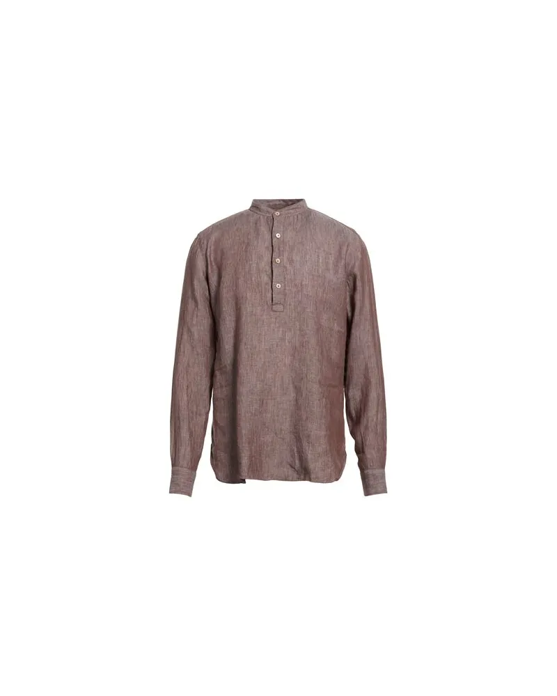 Luigi Borrelli TOPS - Hemdenauf YOOX.COM Schokobraun