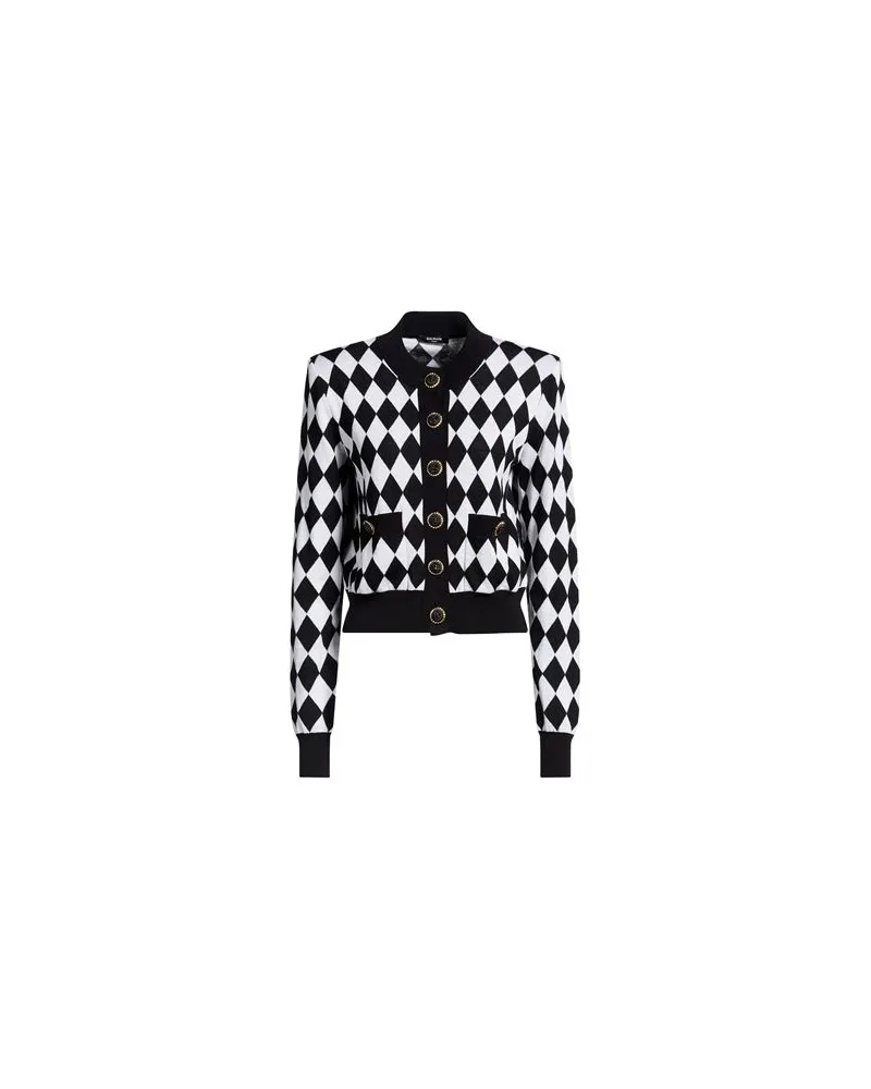 Balmain STRICKWAREN - Strickjackenauf YOOX.COM Schwarz