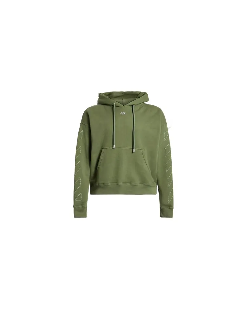 OFF-WHITE TOPS - Sweatshirtsauf YOOX.COM Militärgrün