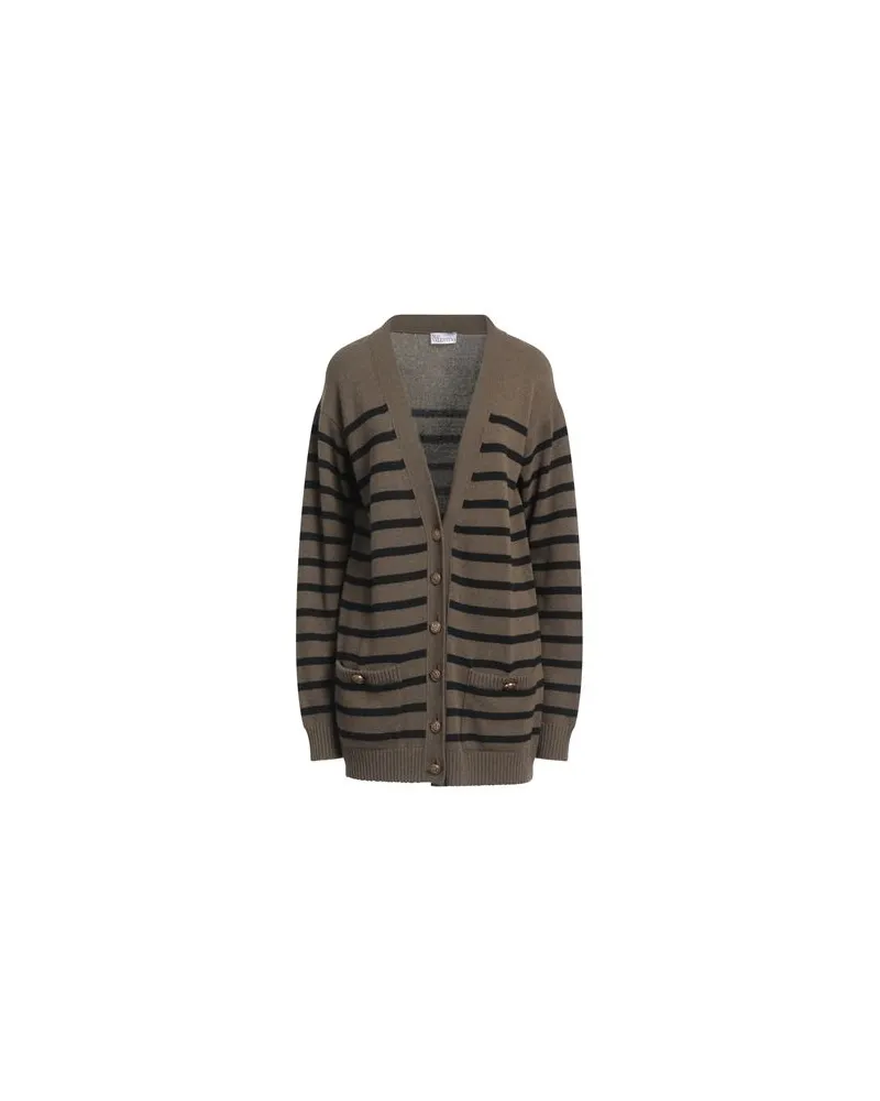 RED Valentino STRICKWAREN - Strickjackenauf YOOX.COM Militärgrün