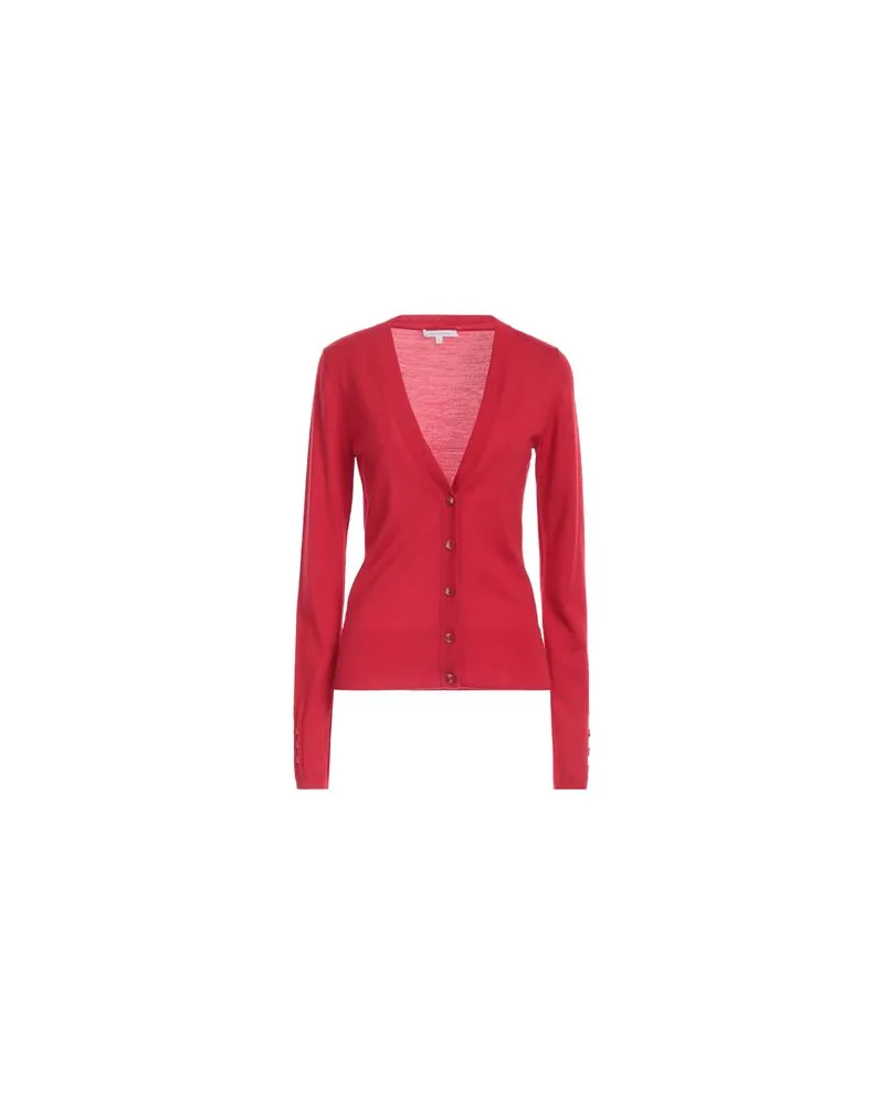 Patrizia Pepe STRICKWAREN - Strickjackenauf YOOX.COM Tomatenrot