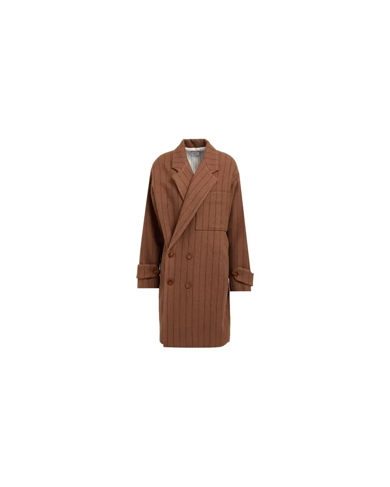 ALYSI CHOCOLAT - JACKEN & MÄNTEL - Mäntelauf YOOX.COM Braun