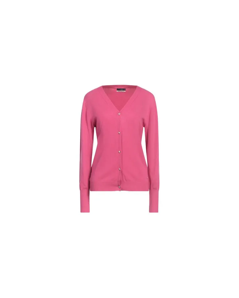 YES ZEE by Essenza STRICKWAREN - Strickjackenauf YOOX.COM Fuchsia