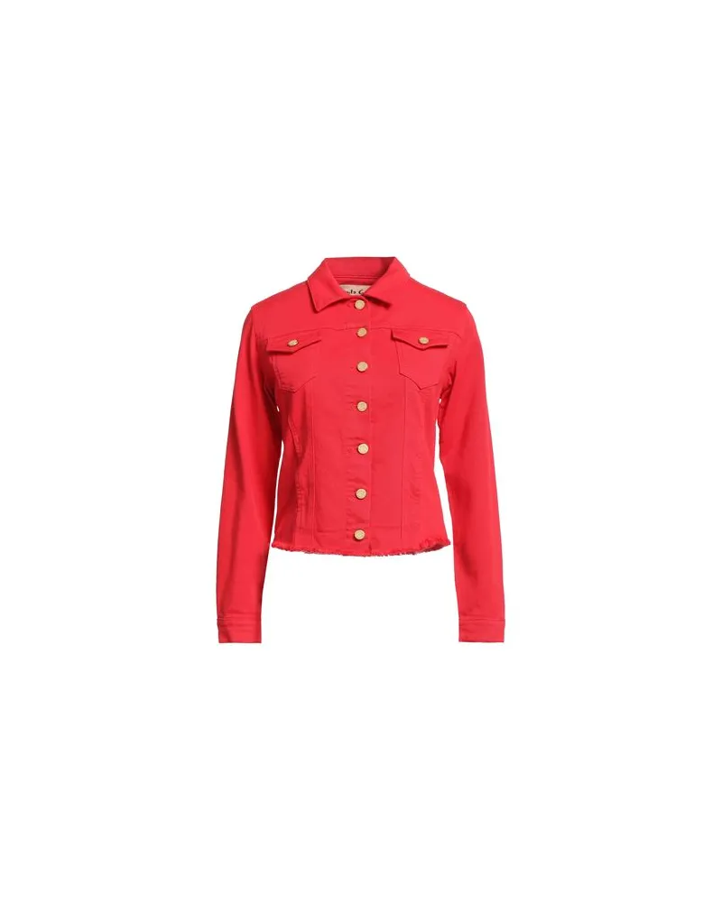 Manila Grace JACKEN & MÄNTEL - Jeansjacken/Mäntelauf YOOX.COM Rot