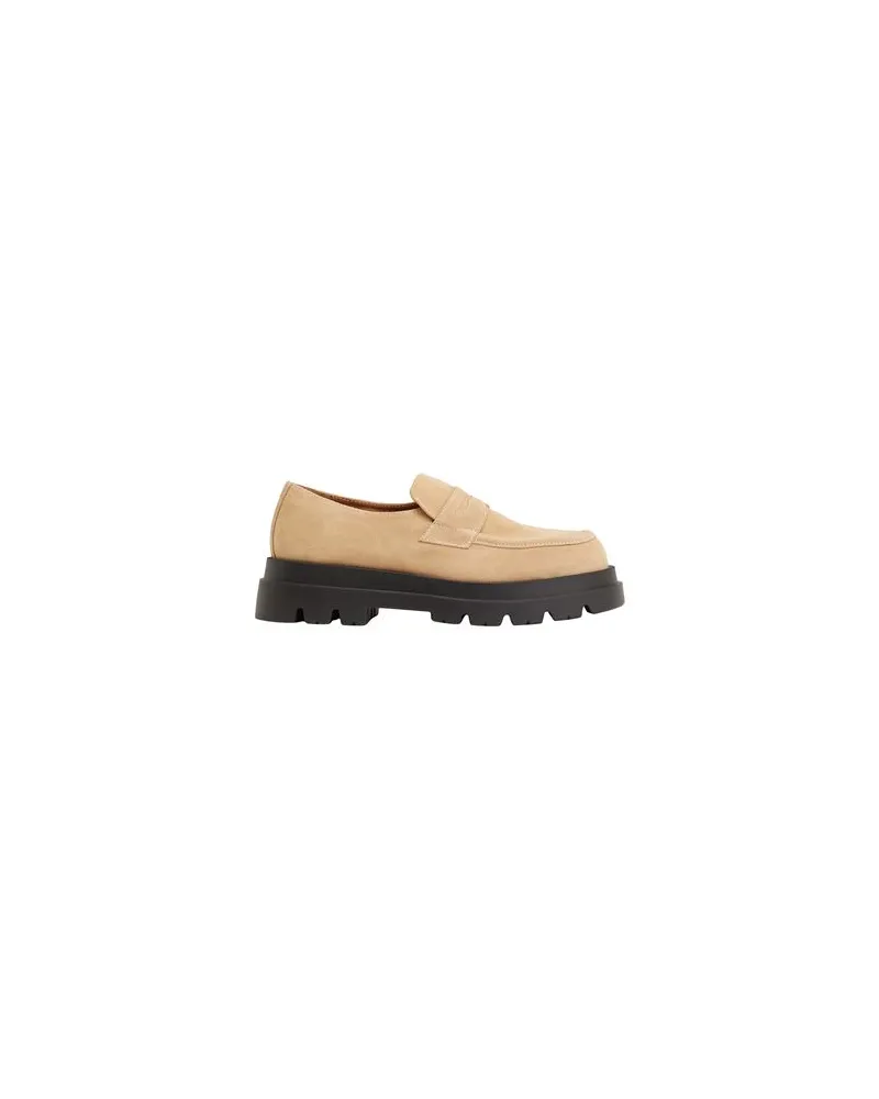 8 by Yoox SPLIT LEATHER CHUNKY LOAFER  - SCHUHE - Mokassinsauf YOOX.COM Sand