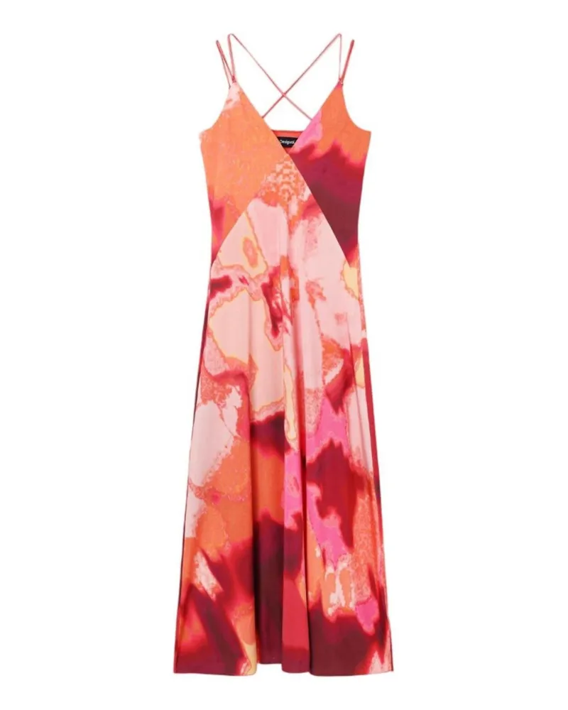 Desigual Midi-Kleid Rot