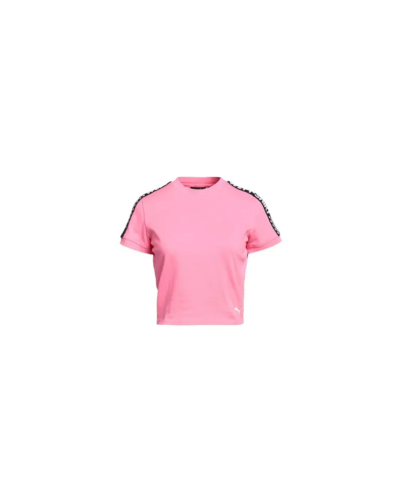 Puma SS CROPPED TEE   - TOPS - T-shirtsauf YOOX.COM Rosa