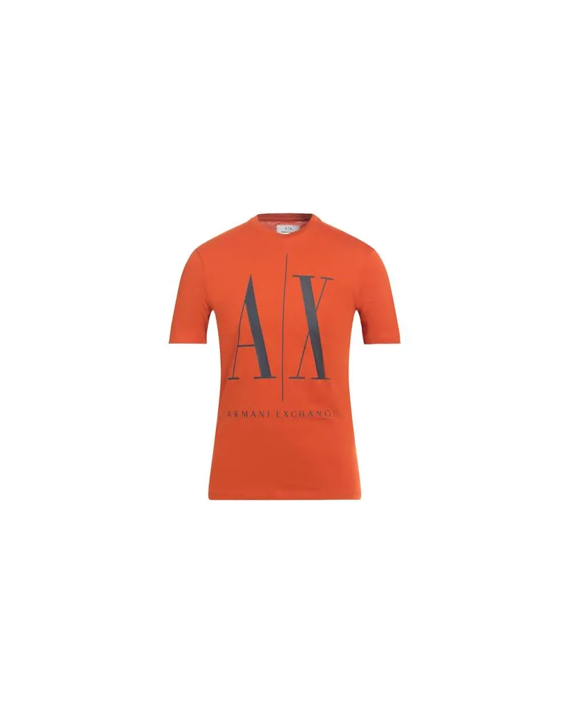 Armani Exchange TOPS - T-shirtsauf YOOX.COM Rostrot