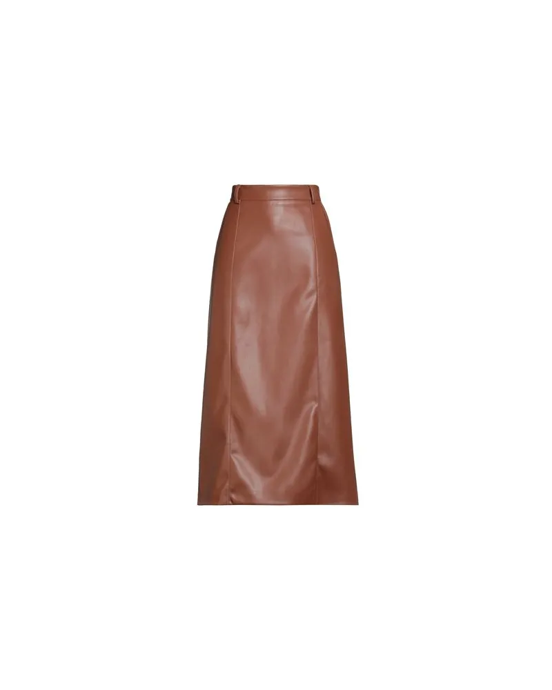 Alpha Studio HOSEN & RÖCKE - Midi-Röckeauf YOOX.COM Lederfarben
