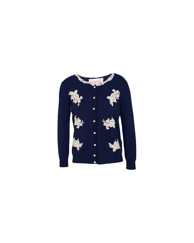 Valentino Garavani STRICKWAREN - Strickjackenauf YOOX.COM Marineblau
