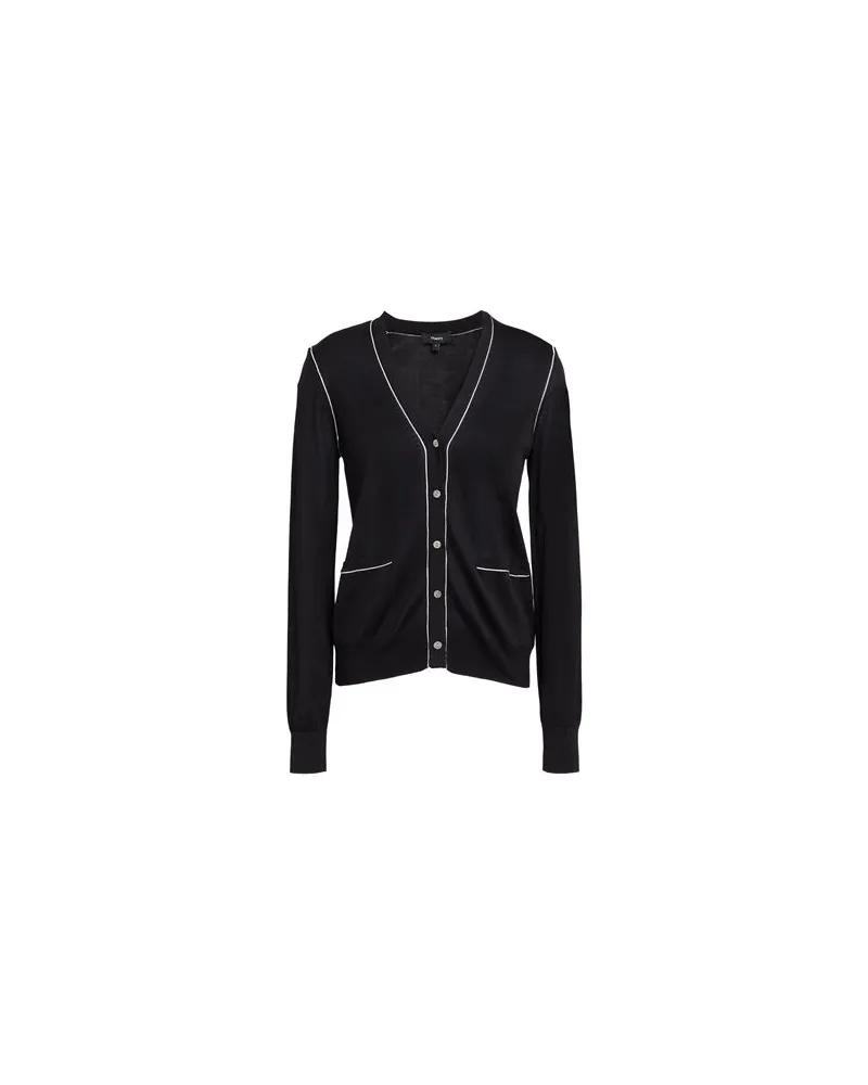 Theory STRICKWAREN - Strickjackenauf YOOX.COM Schwarz