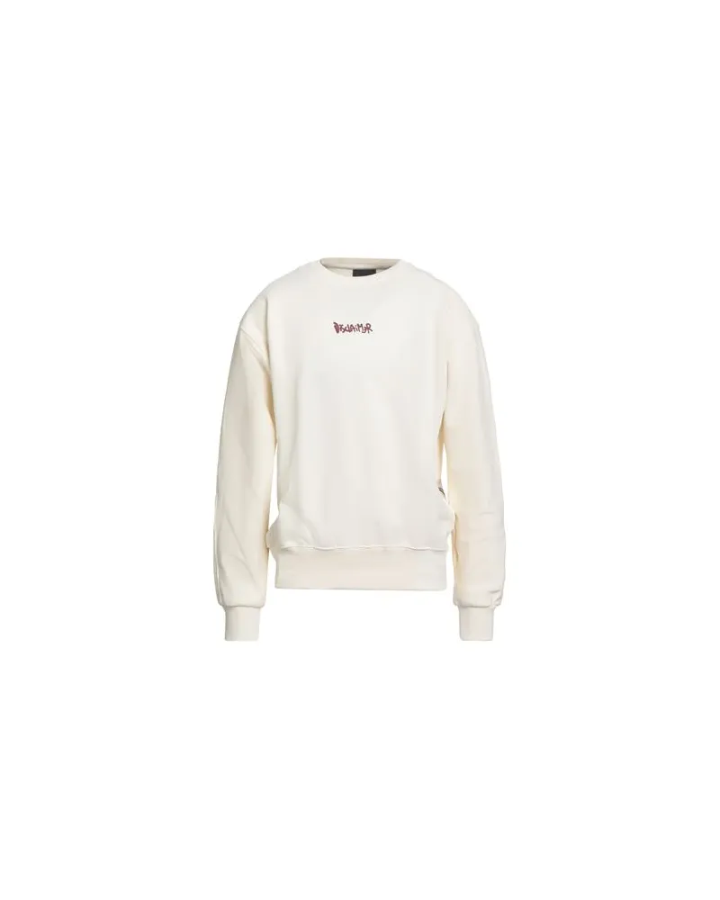 DISCLAIMER TOPS - Sweatshirtsauf YOOX.COM Cremeweiß