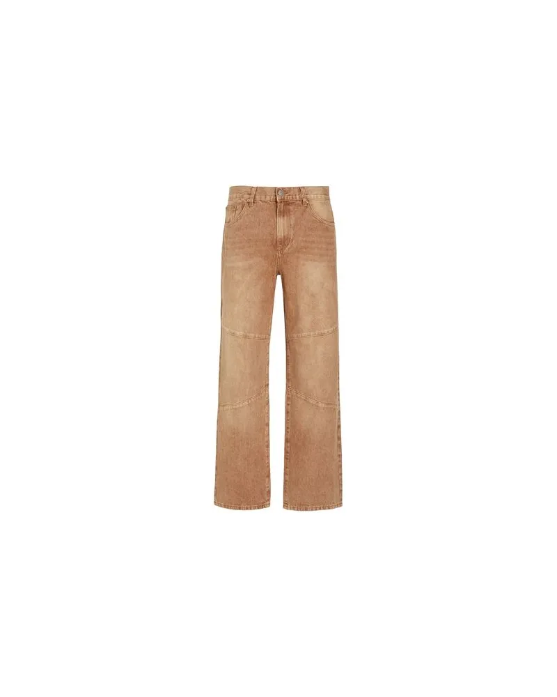 8 by Yoox WASHED DENIM  WITH KNEE CUTS - HOSEN & RÖCKE - Jeanshosenauf YOOX.COM Sand