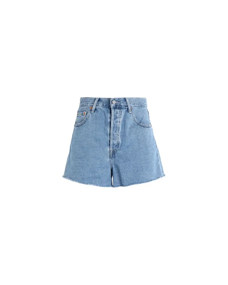 Levi's RIBCAGE SHORT  - HOSEN & RÖCKE - Jeansshortsauf YOOX.COM Blau