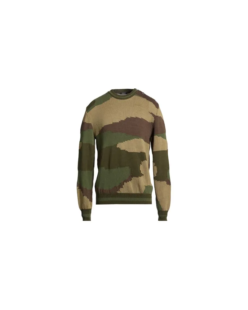 Balmain STRICKWAREN - Pulloverauf YOOX.COM Militärgrün