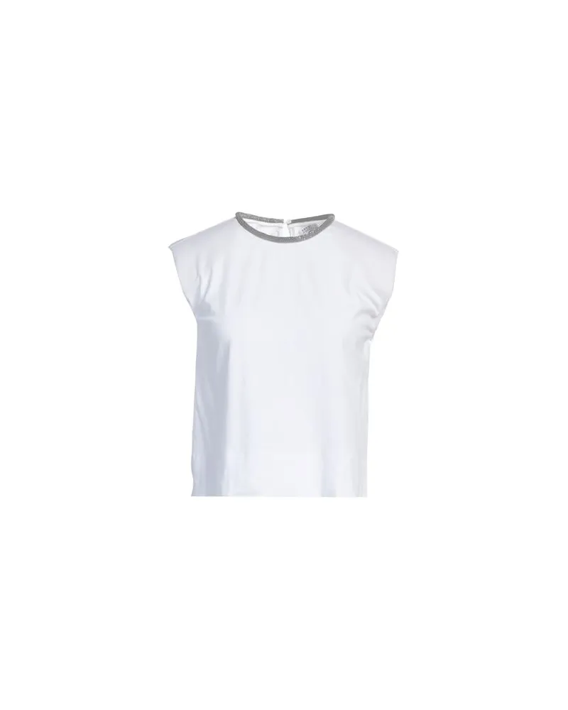 Brunello Cucinelli TOPS - T-shirtsauf YOOX.COM Weiß
