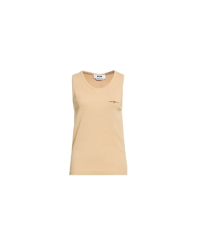 MSGM TOPS - Tank Topsauf YOOX.COM Beige