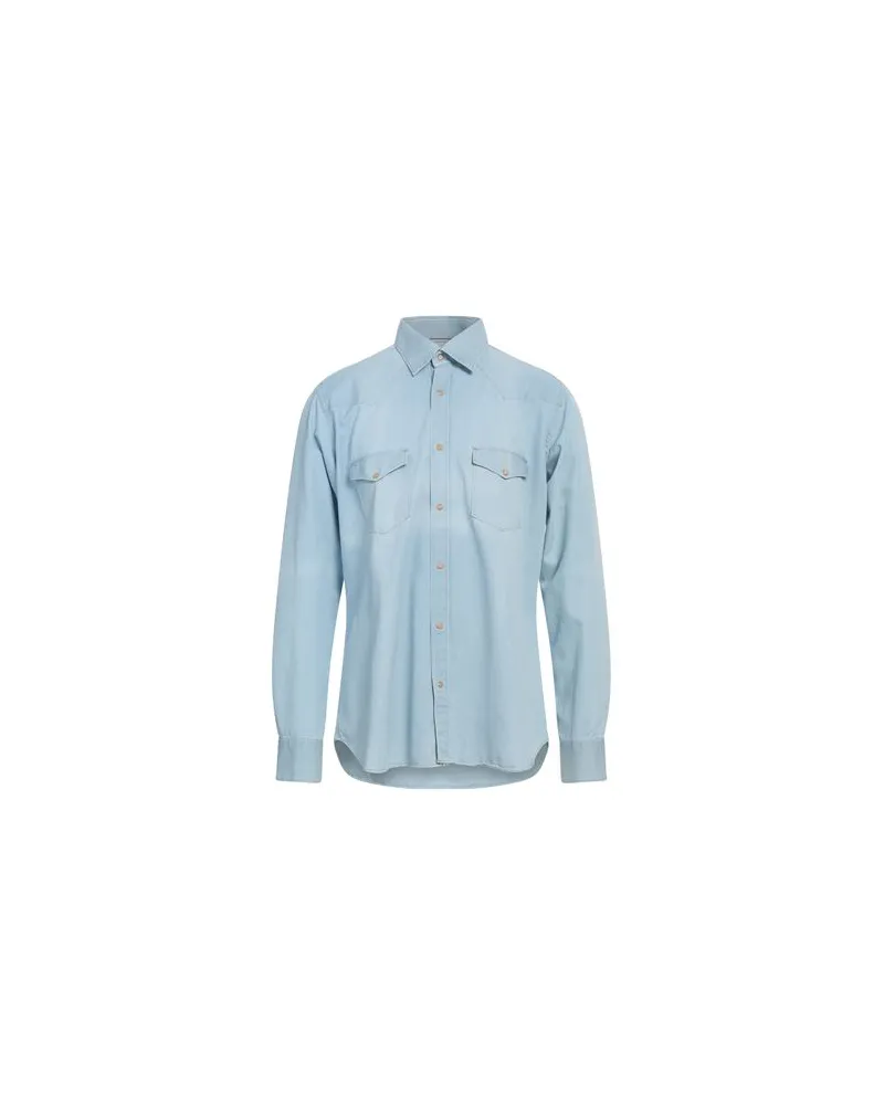 Tintoria Mattei TOPS - Jeanshemdenauf YOOX.COM Blau