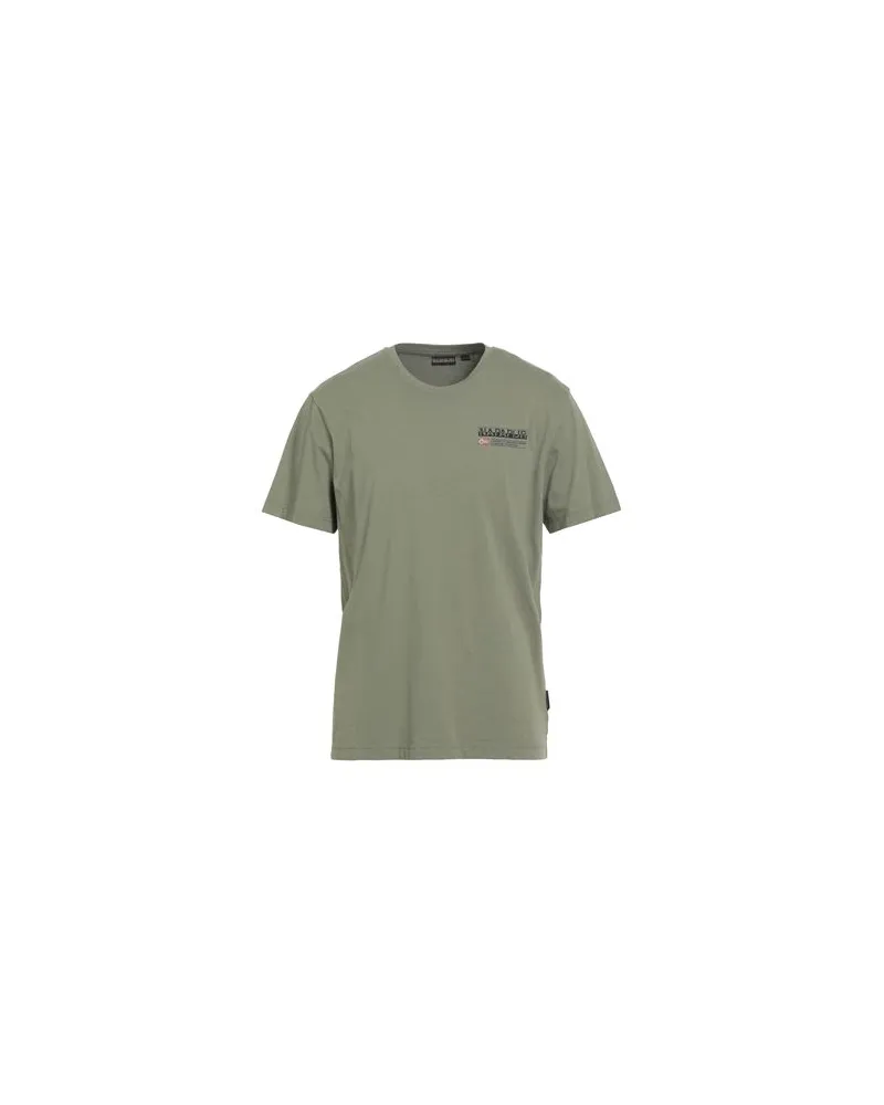 Napapijri TOPS - T-shirtsauf YOOX.COM Militärgrün