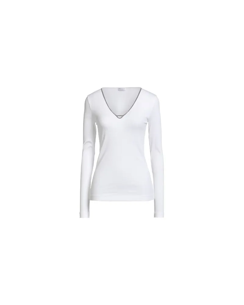 Brunello Cucinelli STRICKWAREN - Pulloverauf YOOX.COM Weiß
