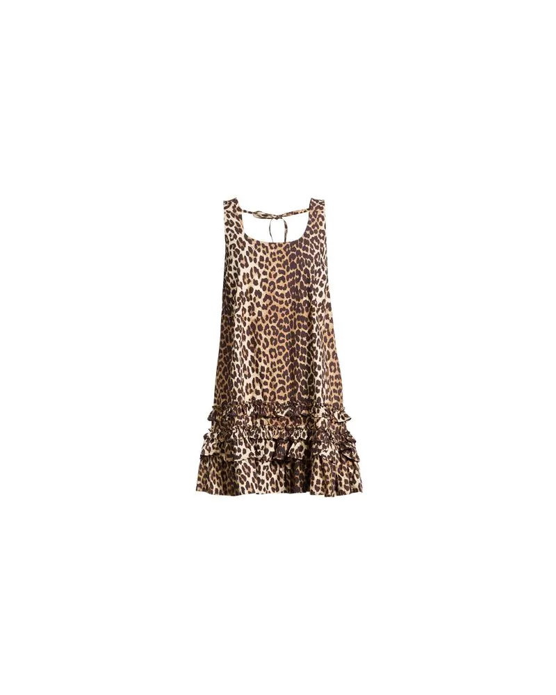 Ganni KLEIDER - Mini-Kleiderauf YOOX.COM Beige