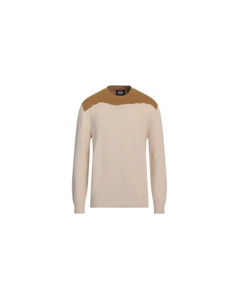 Alpha Studio STRICKWAREN - Pulloverauf YOOX.COM Beige