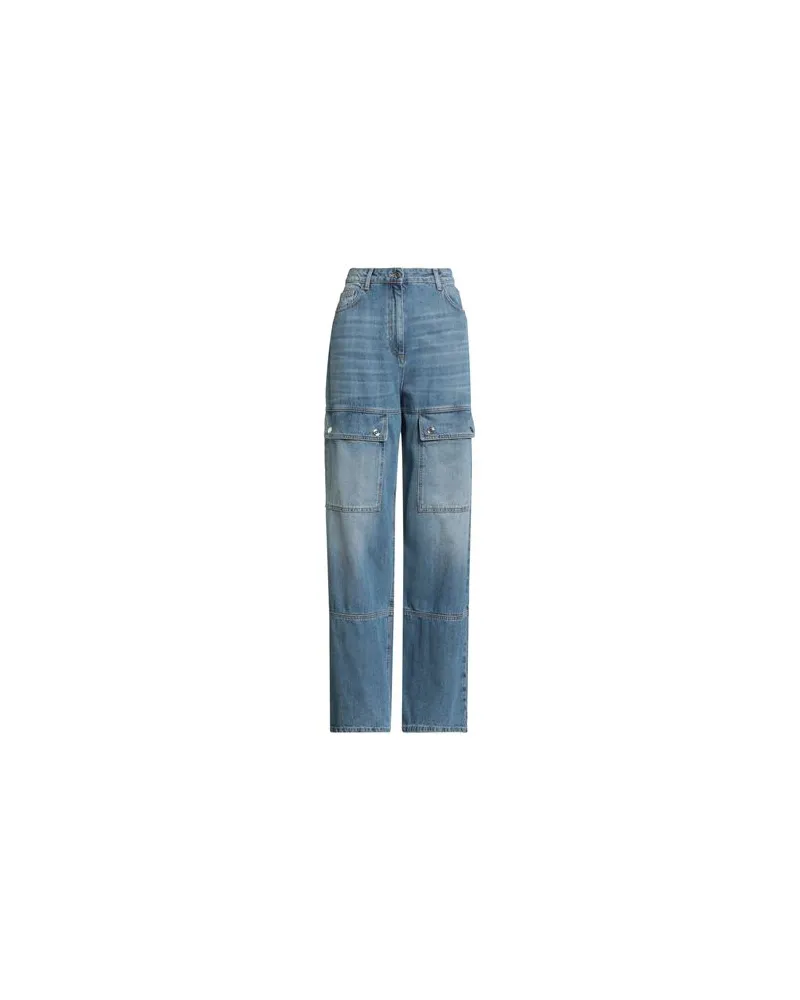 Elisabetta Franchi HOSEN & RÖCKE - Jeanshosenauf YOOX.COM Blau
