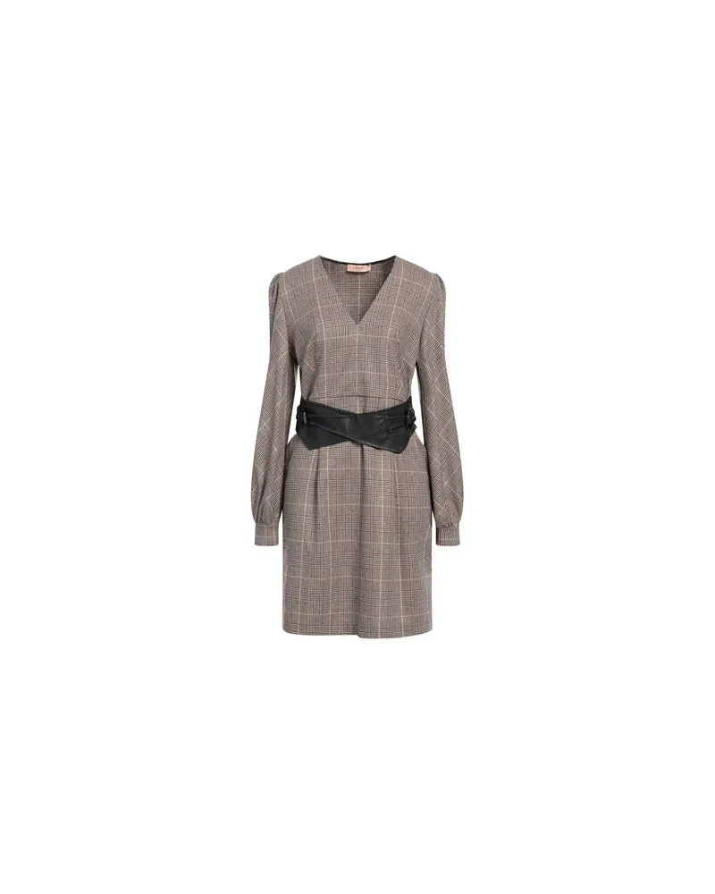 Twin-Set KLEIDER - Mini-Kleiderauf YOOX.COM Braun