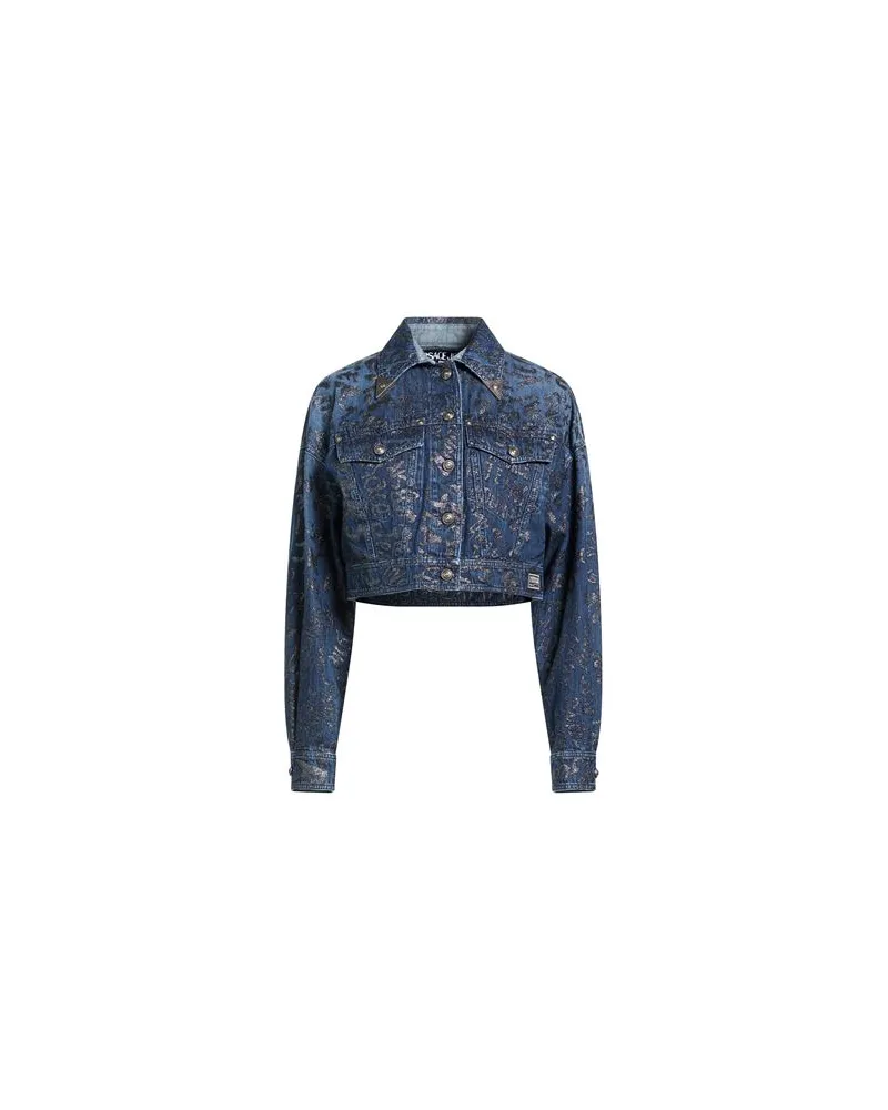 Versace Jeans JACKEN & MÄNTEL - Jeansjacken/Mäntelauf YOOX.COM Blau