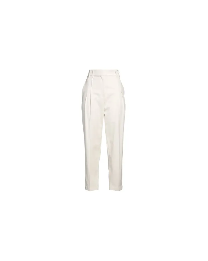 Brunello Cucinelli HOSEN & RÖCKE - Hosenauf YOOX.COM Elfenbein