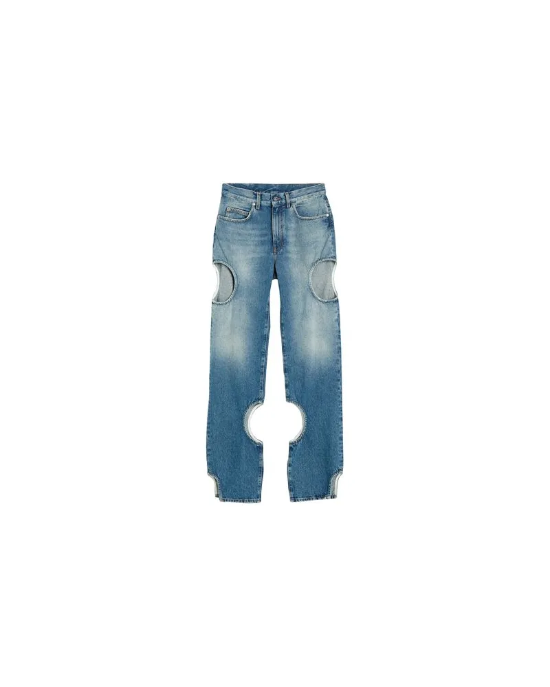 OFF-WHITE HOSEN & RÖCKE - Jeanshosenauf YOOX.COM Blau