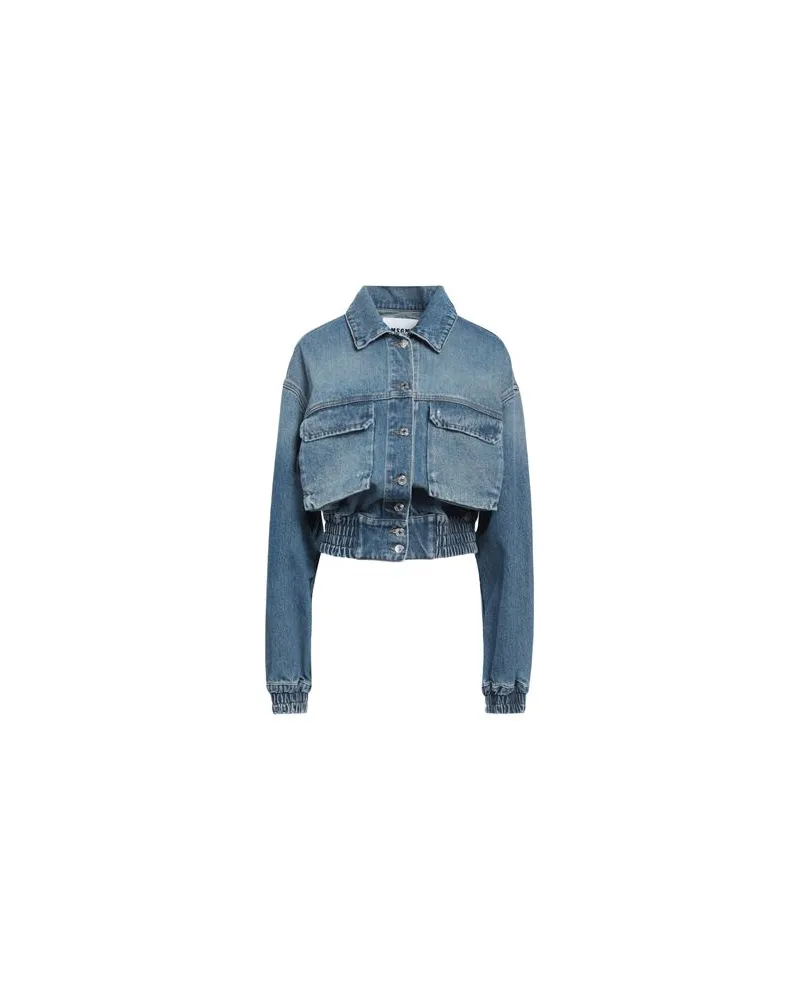 MSGM JACKEN & MÄNTEL - Jeansjacken/Mäntelauf YOOX.COM Blau