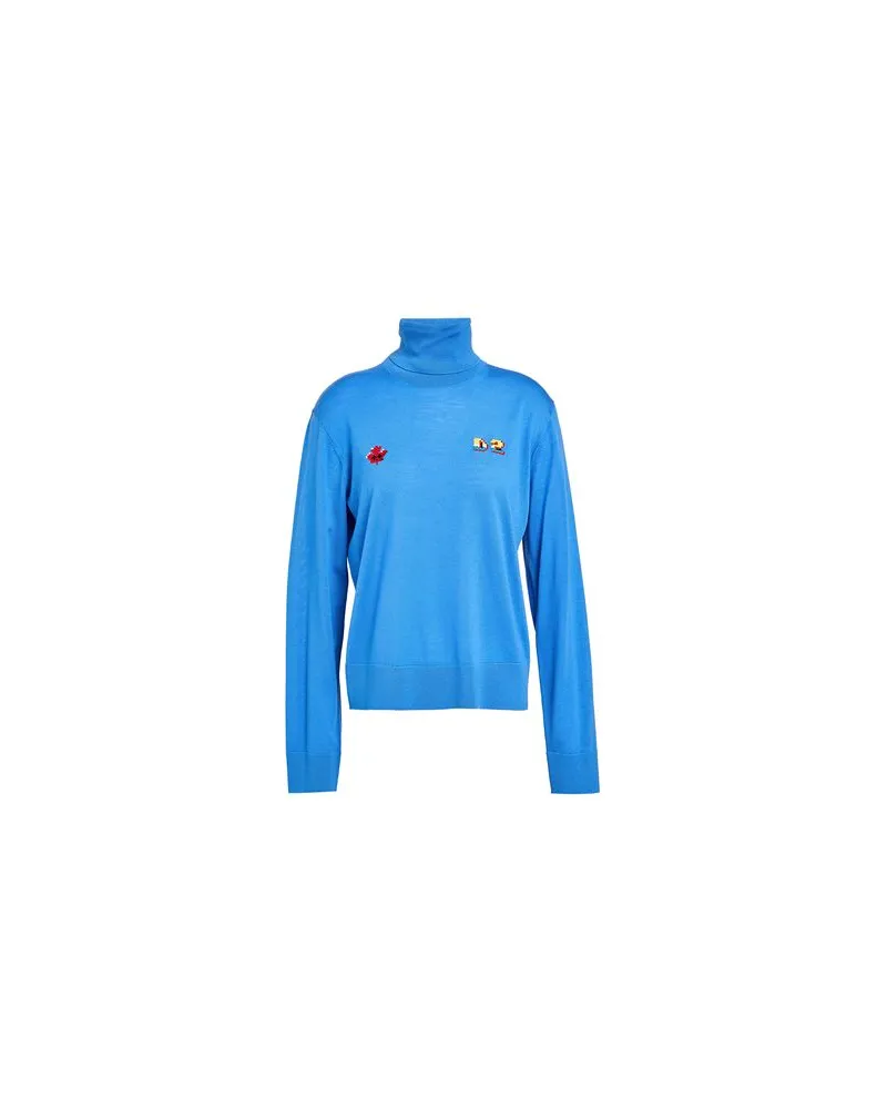Dsquared2 STRICKWAREN - Rollkragenpulloverauf YOOX.COM Azurblau