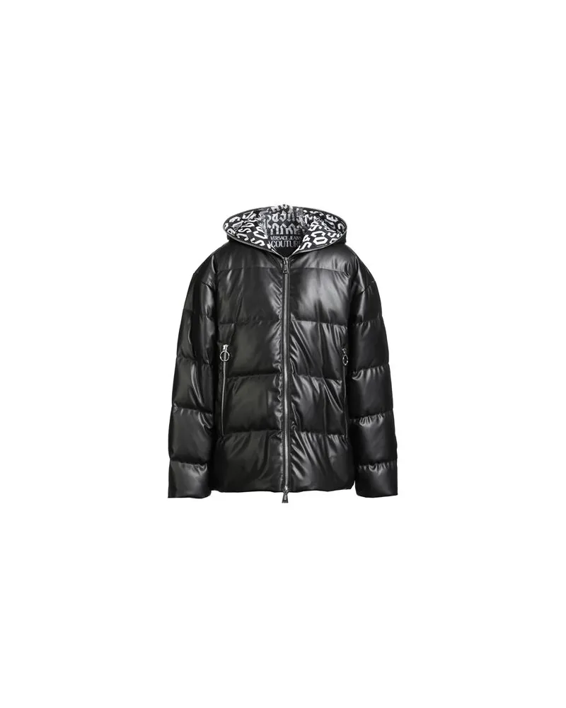 Versace Jeans JACKEN & MÄNTEL - Pufferjacken & Daunenjackenauf YOOX.COM Schwarz
