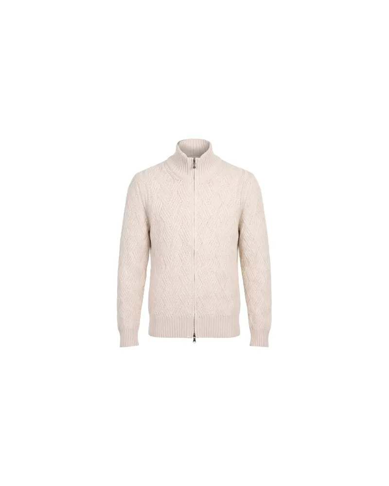 BARBA STRICKWAREN - Strickjackenauf YOOX.COM Beige